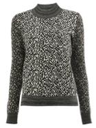 Anrealage Pixelated Effect Jumper, Women's, Size: 40, Black, Wool