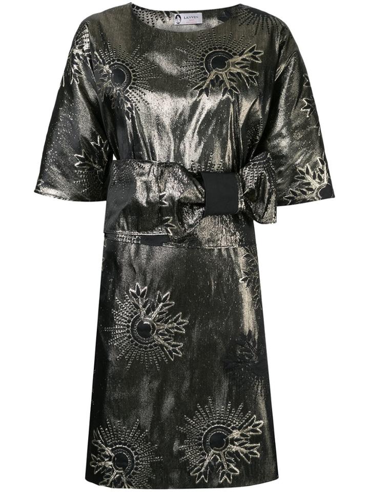 Lanvin Metallic Cocktail Dress - Gold