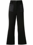 Chanel Pre-owned Cropped Straight-leg Trousers - Black