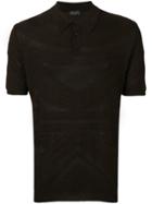 Roberto Collina Textured Polo Shirt - Brown