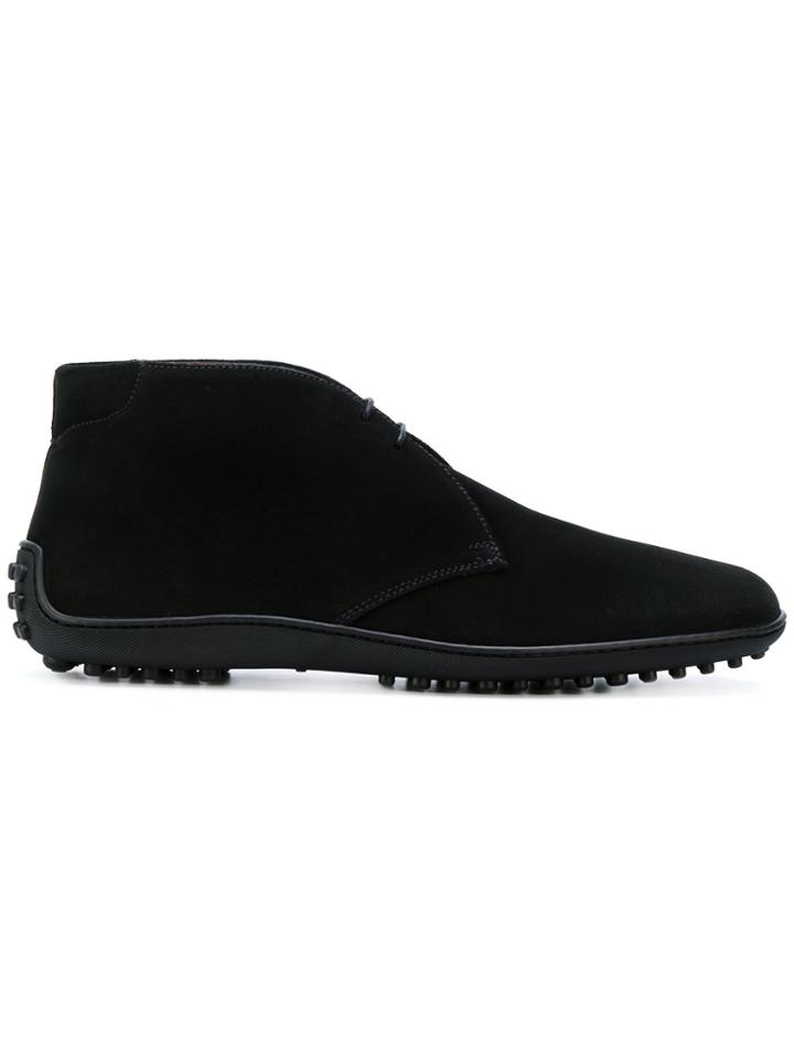 Car Shoe Lace-up Boots - Black