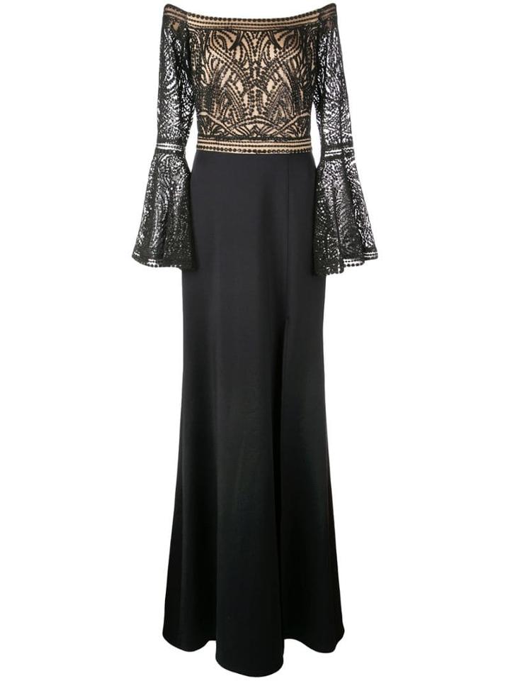 Tadashi Shoji Sequinned Strapless Gown - Black