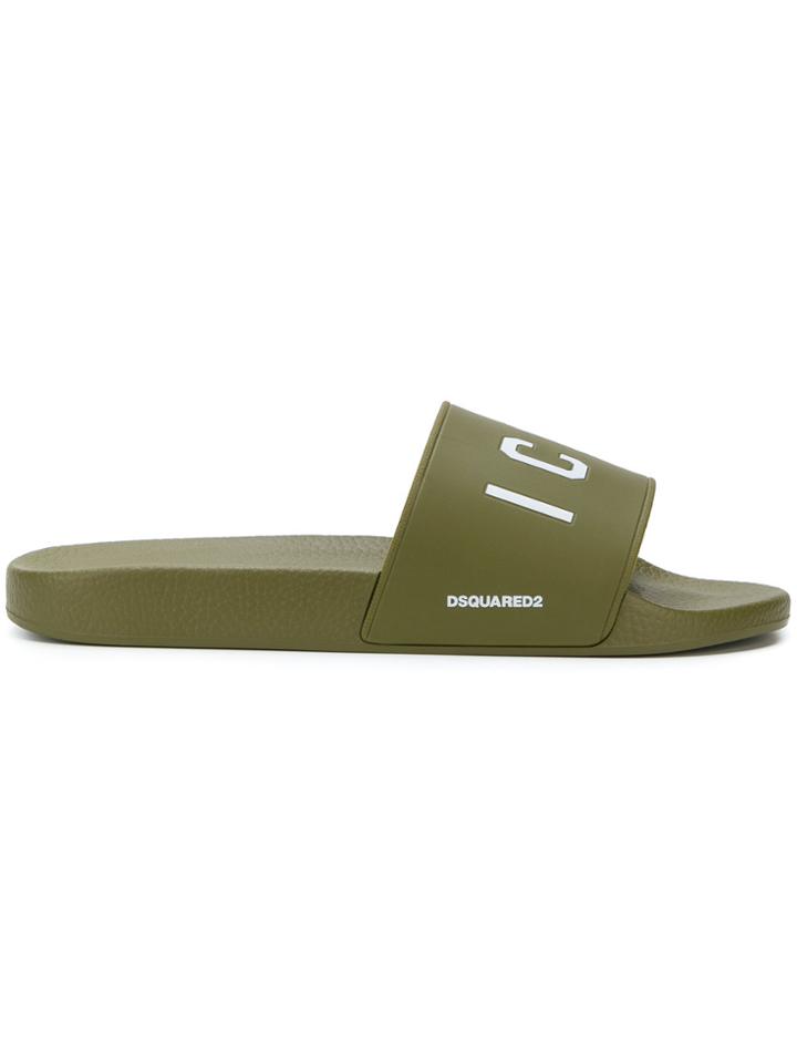 Dsquared2 Icon Slides - Green
