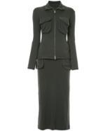Yohji Yamamoto Vintage Sporty Skirt Suit - Grey