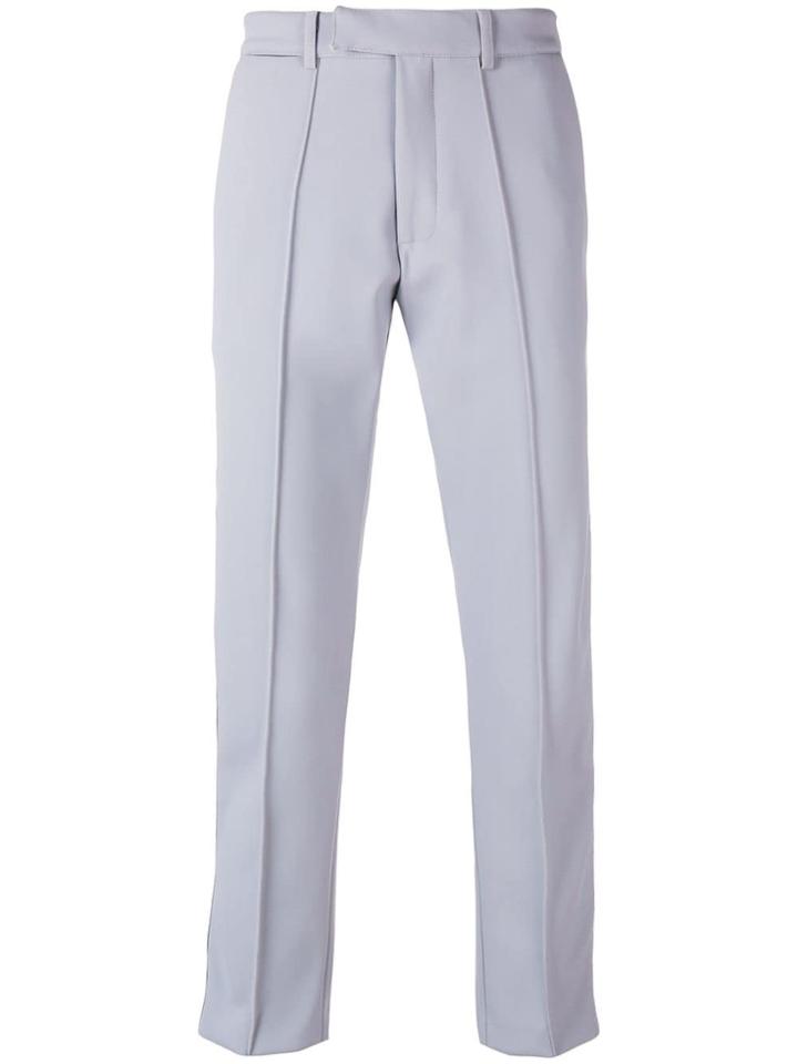 Gcds Cropped Classic Tailored Trousers - Grey