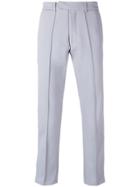 Gcds Cropped Classic Tailored Trousers - Grey