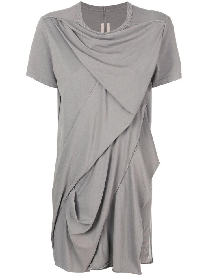 Rick Owens Drkshdw Asymmetric T-shirt - Grey