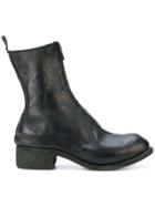 Guidi Zip Front Ankle Boots - Black