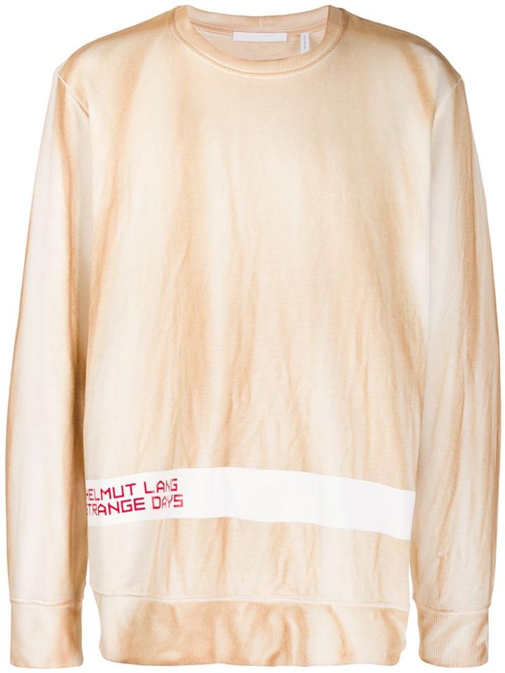 Helmut Lang Printed Sweatshirt - Neutrals