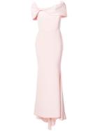Christian Siriano - Flared Gown Dress - Women - Spandex/elastane/silk Crepe - 6, Pink/purple, Spandex/elastane/silk Crepe