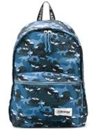 Maison Kitsuné Printed Backpack - Blue