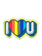 Anya Hindmarch I Love U Leather Sticker - Metallic