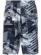 Ea7 Emporio Armani Printed Bermuda Shorts - Multicolour