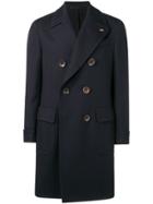 Gabriele Pasini Double Breasted Miltary Coat - Blue