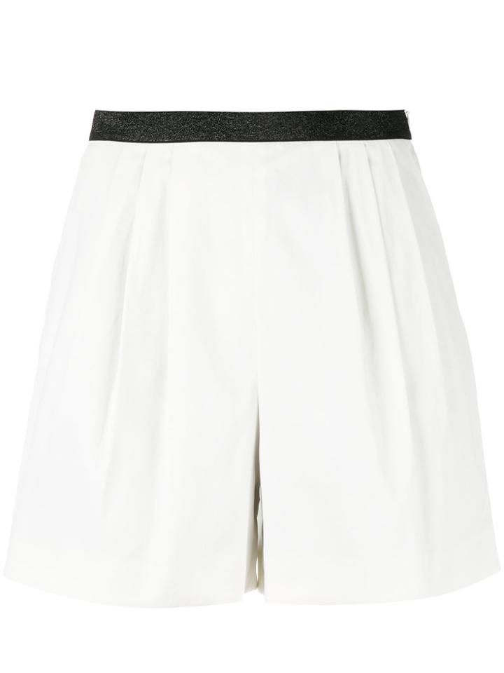 Sonia By Sonia Rykiel Contrast Waistband Shorts - White