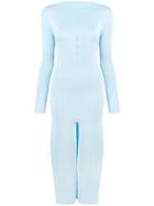 Jacquemus Front Slit Dress - Blue