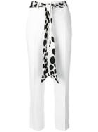 Cavalli Class Slim Fit Trousers - White