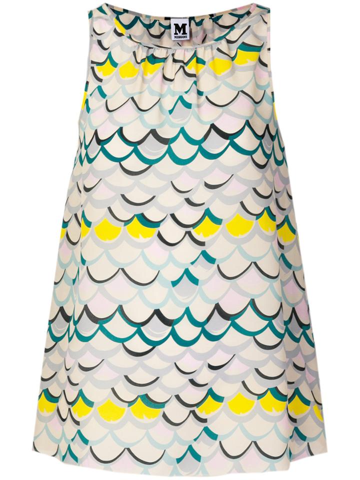 M Missoni Scale Pattern Tank Top - Multicolour