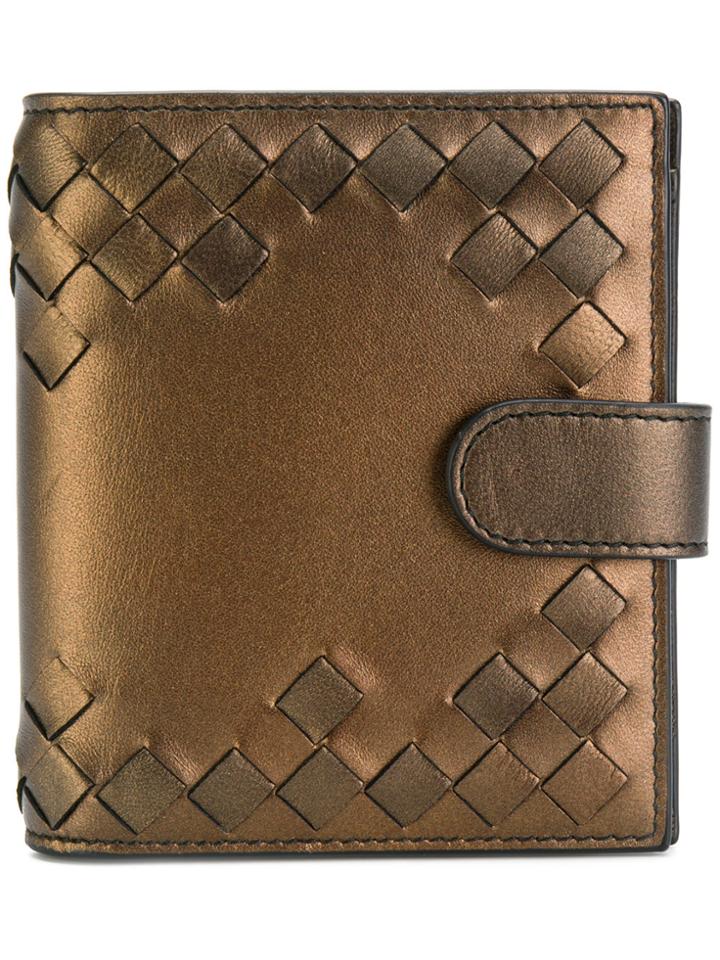 Bottega Veneta Intrecciato Bi-fold Wallet - Brown