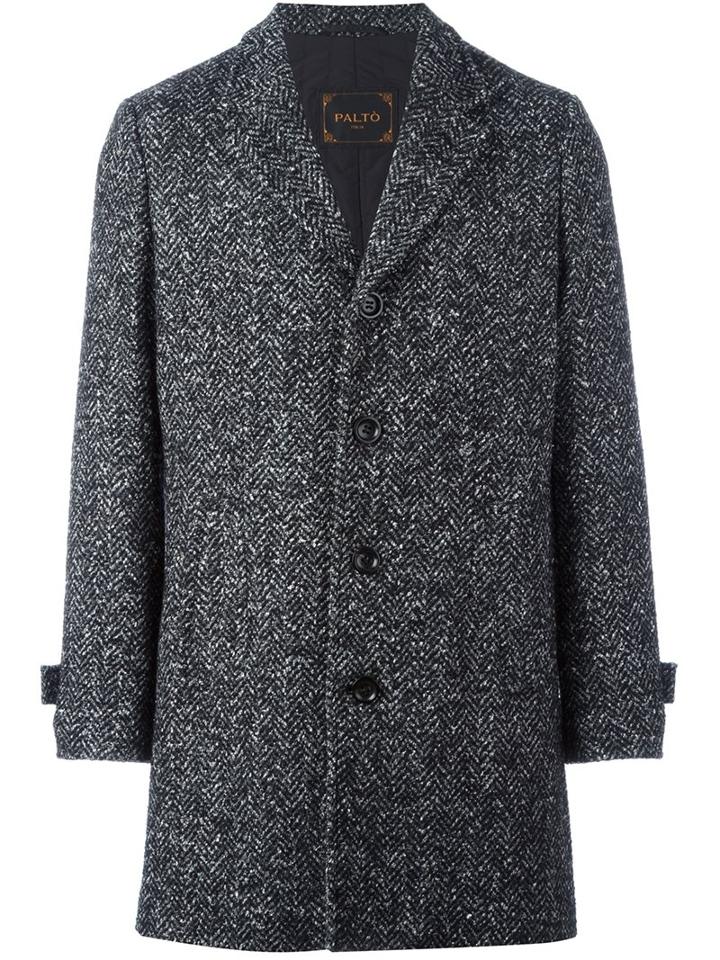 Paltò 'geraldo' Coat, Men's, Size: 54, Grey, Polyester/wool