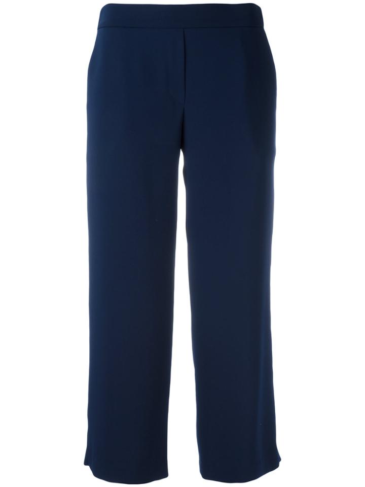 P.a.r.o.s.h. Straight Cropped Trousers - Blue