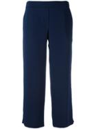 P.a.r.o.s.h. Straight Cropped Trousers - Blue