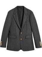 Burberry Bird Button Wool Tailored Jacket - Grey