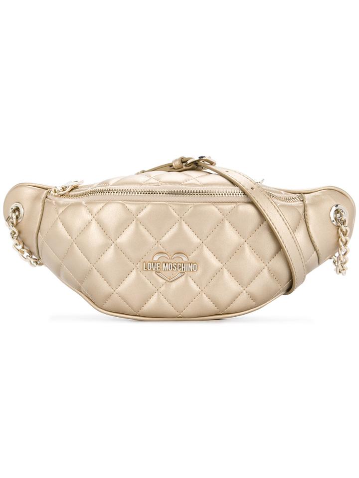 Love Moschino Kidney Crossbody Bag - Metallic