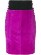 Gianfranco Ferre Vintage Fitted Short Skirt - Pink & Purple
