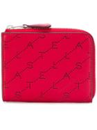 Stella Mccartney Monogram Small Zipper Wallet - Red