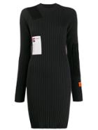 Heron Preston Ribbed Knitted Dress - Black
