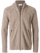 Pringle Of Scotland Zipped Speckle Cardigan - Nude & Neutrals