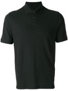 Z Zegna Short Sleeved Polo Shirt - Black