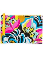 Emilio Pucci Merida Print Large Zip Pouch - Pink