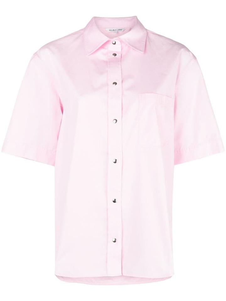 Helmut Lang Short-sleeve Fitted Shirt - Pink