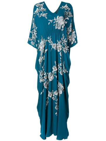 Josie Natori Cocoon Caftan Dress - Blue