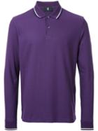 Kent & Curwen Striped Collar Polo Shirt, Men's, Size: Xxl, Pink/purple, Cotton