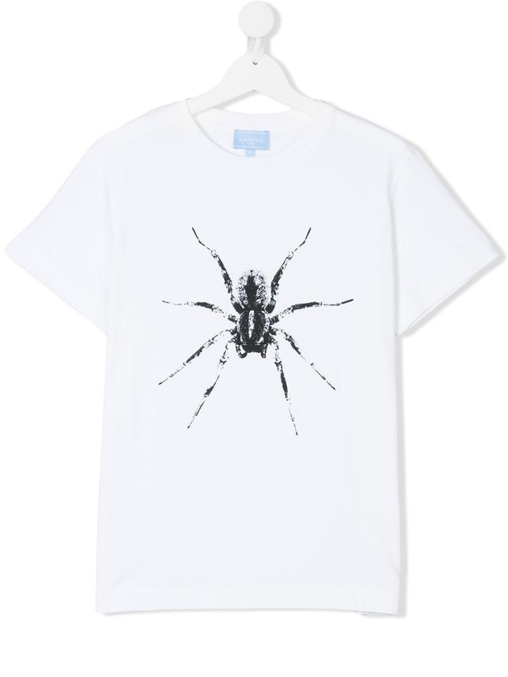 Lanvin Petite Teen Spider Print T-shirt - White