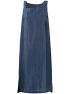 Reality Studio Faux Denim Mini Dress - Blue