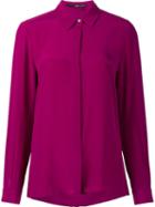 Jay Godfrey Cutout Back Shirt, Women's, Size: 2, Pink/purple, Silk