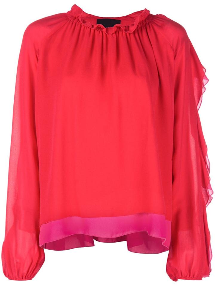 Cynthia Rowley Ruffle-trimmed Blouse - Red