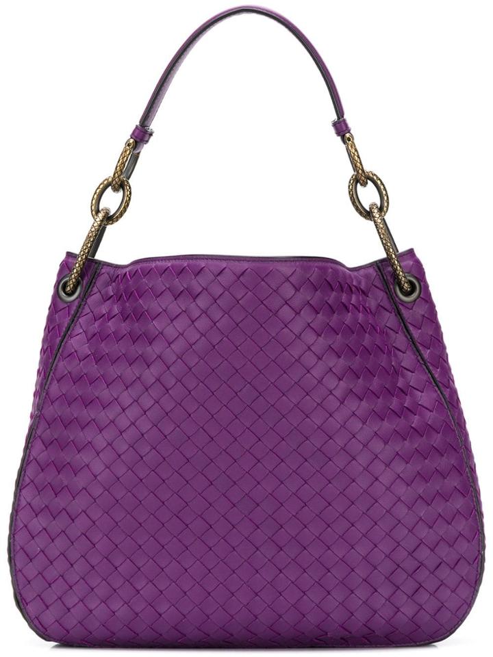 Bottega Veneta Intrecciato Loop Bag - Purple