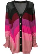 Marco De Vincenzo Geometric Astro Longline Cardigan - Multicolour