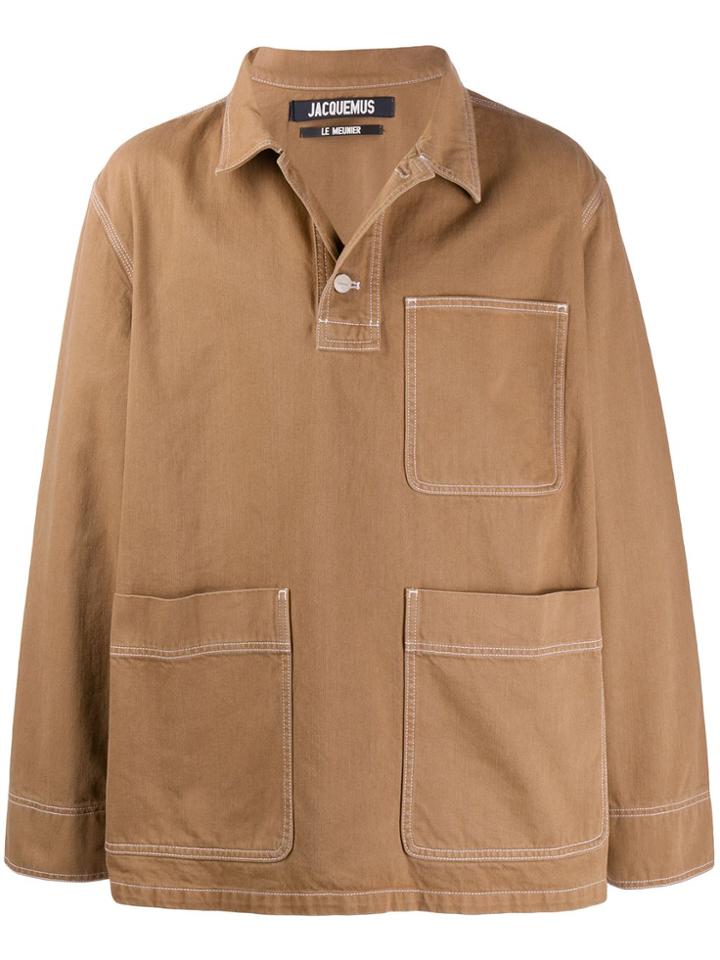 Jacquemus Meunier Overshirt - Neutrals