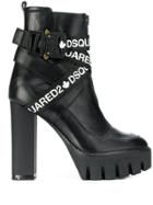Dsquared2 Logo Tape Heeled Boots - M063