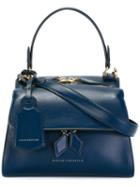 Victoria Beckham Mini Full Moon Bag, Women's, Blue, Calf Leather/polyamide/polyurethane