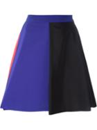 Msgm Tricoloured Swing Skirt
