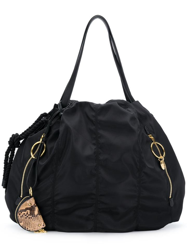 See By Chloé Ruched Tote - Black