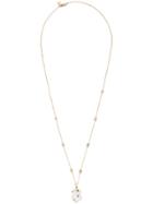 Bibi Van Der Velden Mammoth Egg Crystal Chain Necklace - Metallic