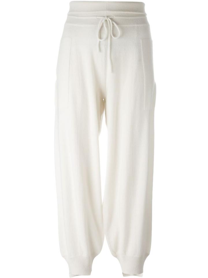 Barrie Cashmere 'dimension' Pants, Women's, Size: Small, White, Cashmere